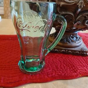 Coca Cola 12 oz Glass with handle